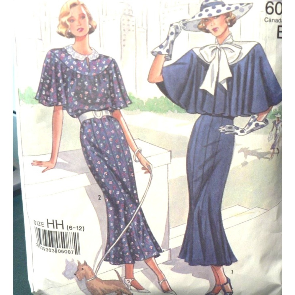 Vintage Simplicity Sewing Pattern 9360 60th Anniversary Dress Size 6-12 Cut